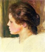 Ренуар Голова женщины 1887г
